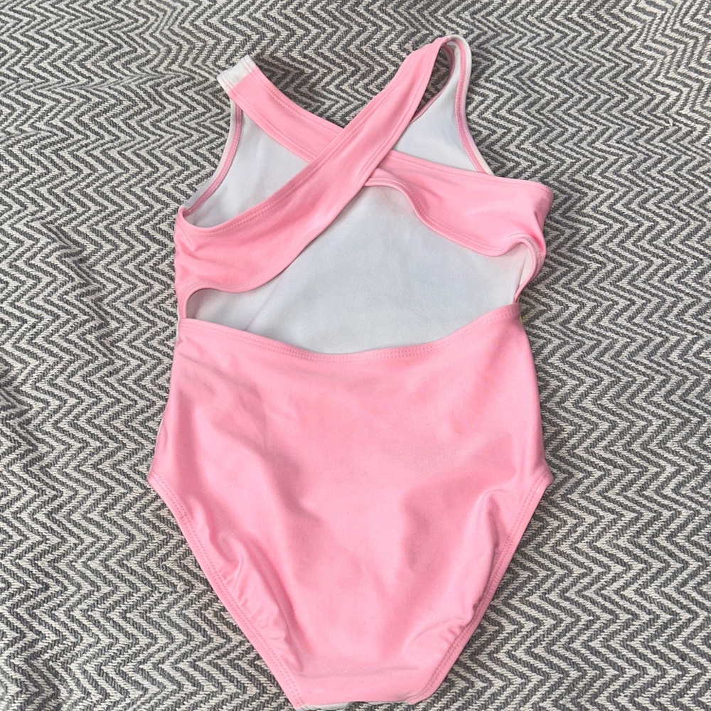 Place Girls Pink Unicorn & Rainbow One-Piece Swimsuit - Picture 7 of 7